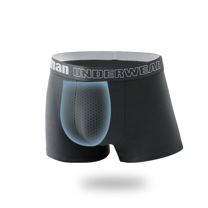 Pantalones interiores de hombre al por mayor un algodón antibacteriano cómodo y transpirable entrepierna de cintura plana de ángulo corto deportivo ligero