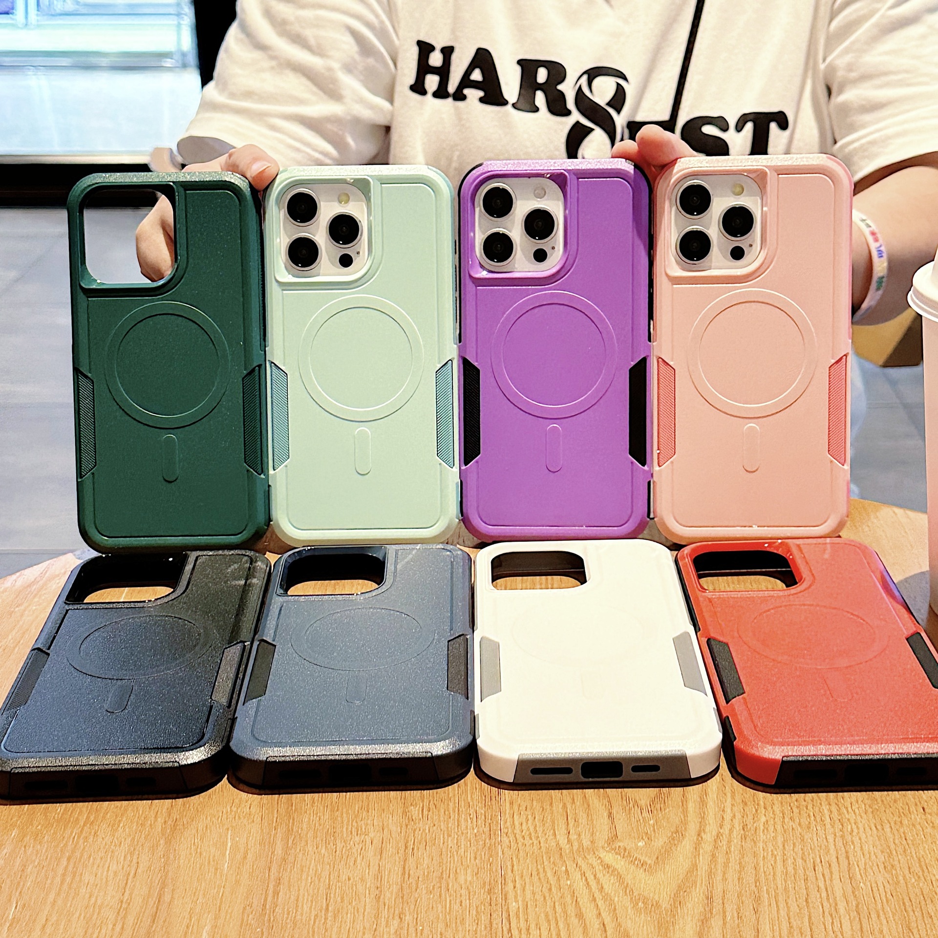 适用苹果iPhone17Promax启航二合一磁吸手机壳15 14防摔6保护套13