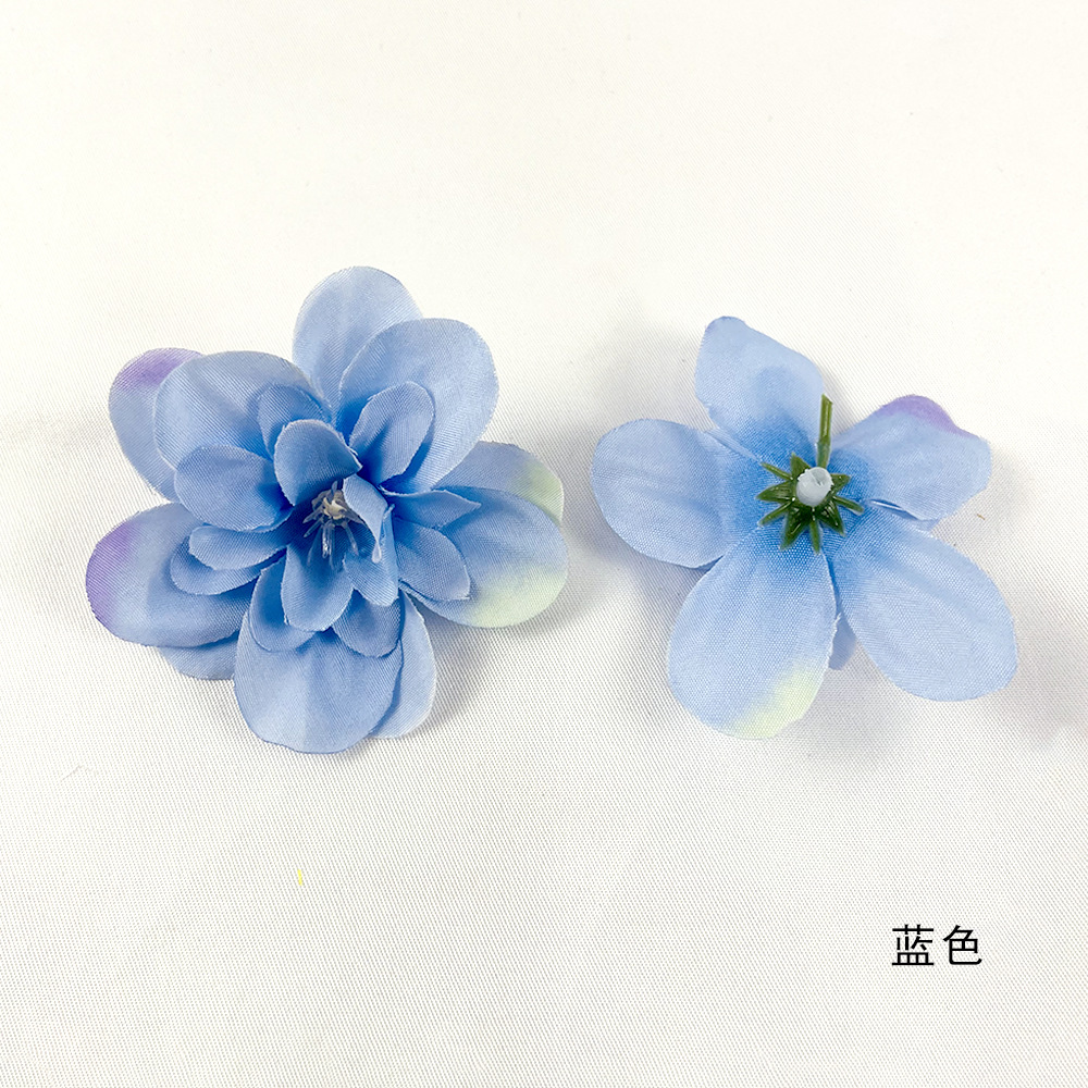 Flores hechas a mano de simulación de golondrina DIY ropa de decoración de cabello ilustración material de flores de pinzas flores falsas de hincia