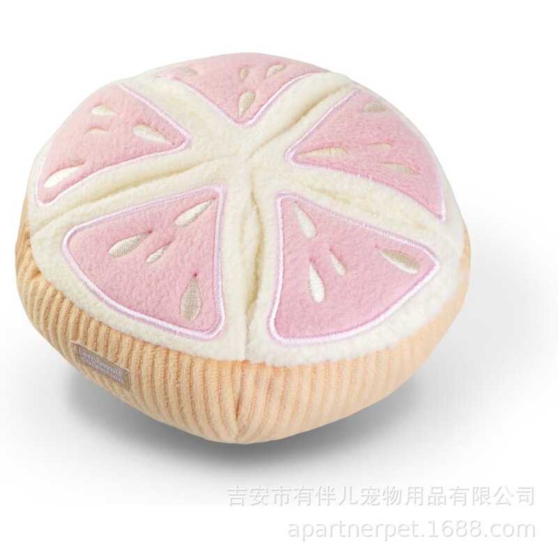 Grapefruit Plush Dog Toy with Squeaker, Can Hide Food, Train Dogs to Forage, Interactive, Relieve Boredom, and Is Durable for Chewing Grapefruit Plush Dog Toy with Squeaker, Can Hide Food, Train Dogs to Forage, Interactive, Relieve Boredom, and Is Durable for Chewing