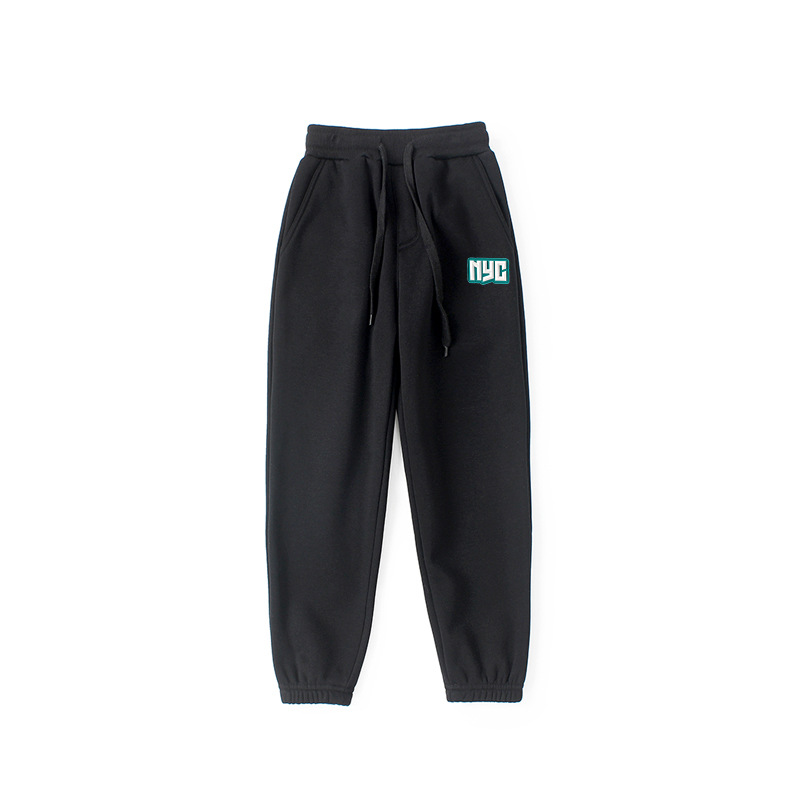 Pantalones de invierno para niños estilo coreano nuevos Pantalones deportivos engrosados para niños medianos y grandes pantalones de niñas calientes forrados de lana al por mayor