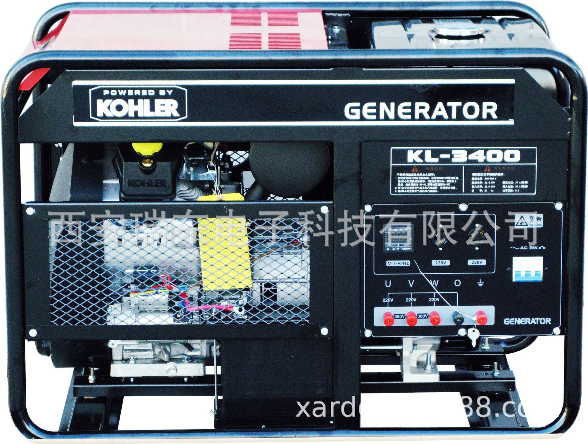 科勒发电机KL-3400 科勒汽油发电机25KVA/20KW三相电启动