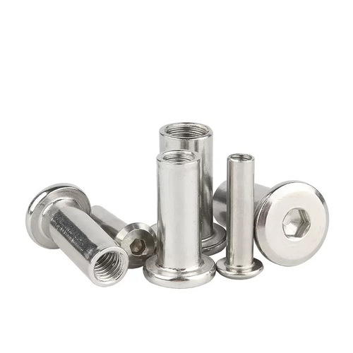 304 stainless steel beveled inner hexagonal splint nut flat head beveled edge locking nut furniture nut M3-M10
