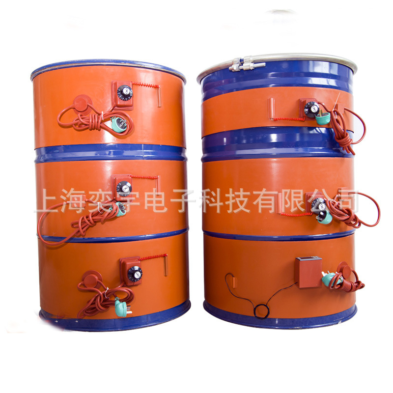 200L油桶带数显加热器硅橡胶加热板液化气瓶带煤气罐体数显温控