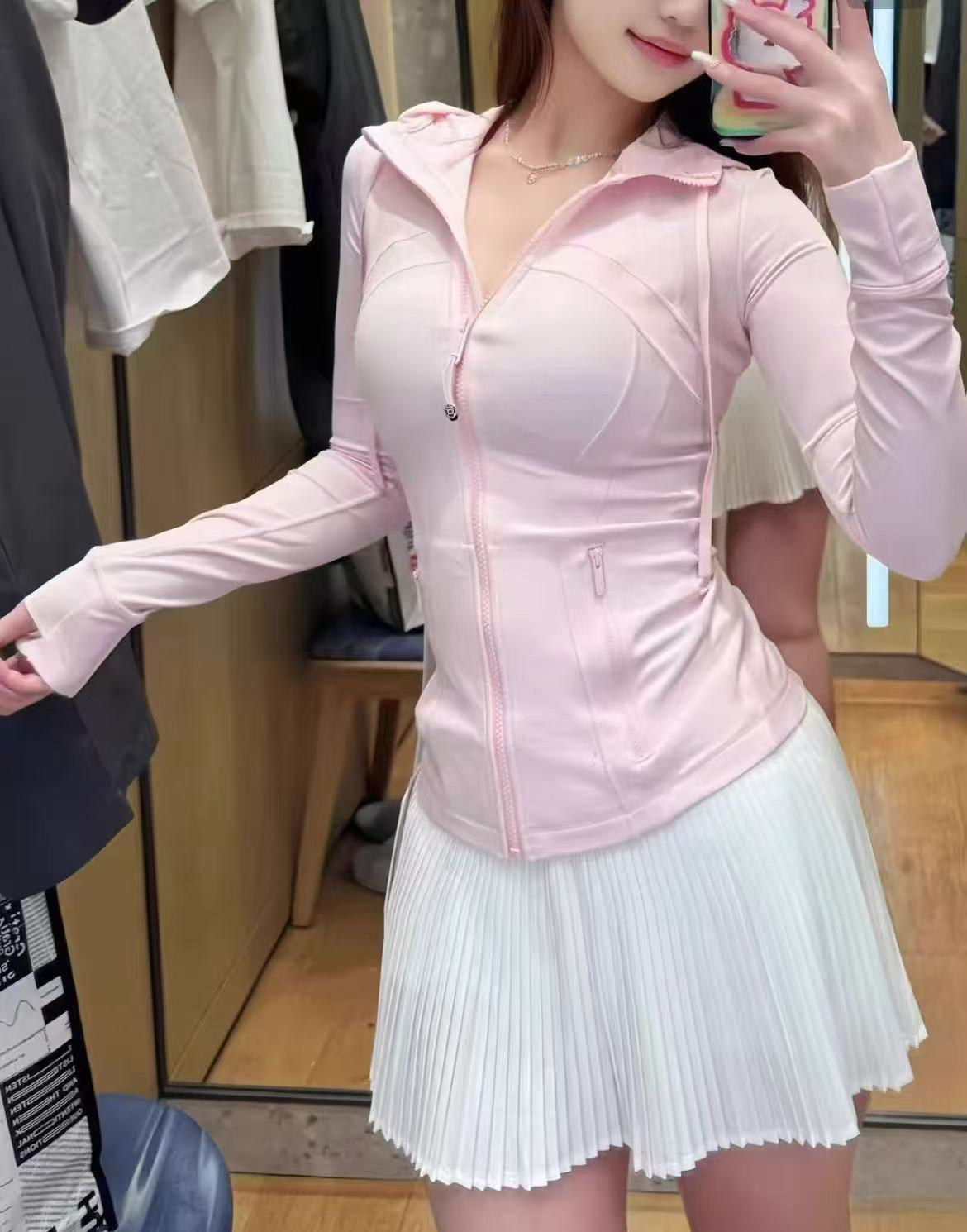 Sweet pink hooded style