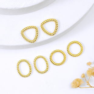 ��ɫ18k�����黨��������Ȧ �A�ΙE�A�]��Ȧ diy�Ʒ�����B08