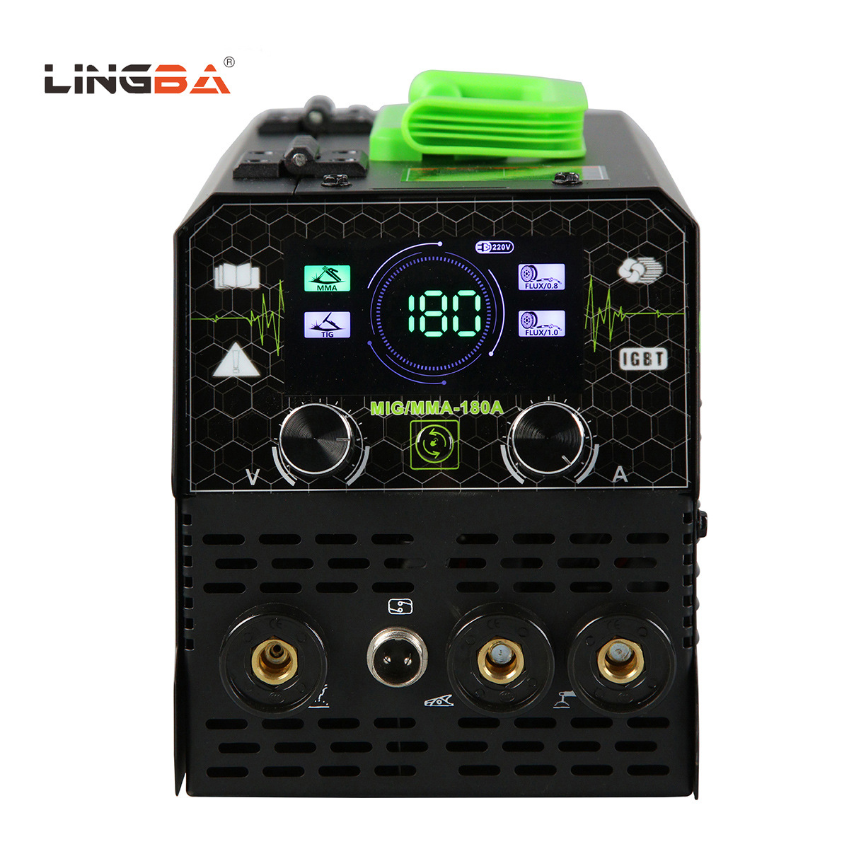 2024款120A欧规220v含配件1kg无气二保焊机MIG/MMA-180A电焊机