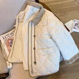 300斤大码女装高级感翻领加厚棉服外套胖mm冬季新款显瘦气质棉衣