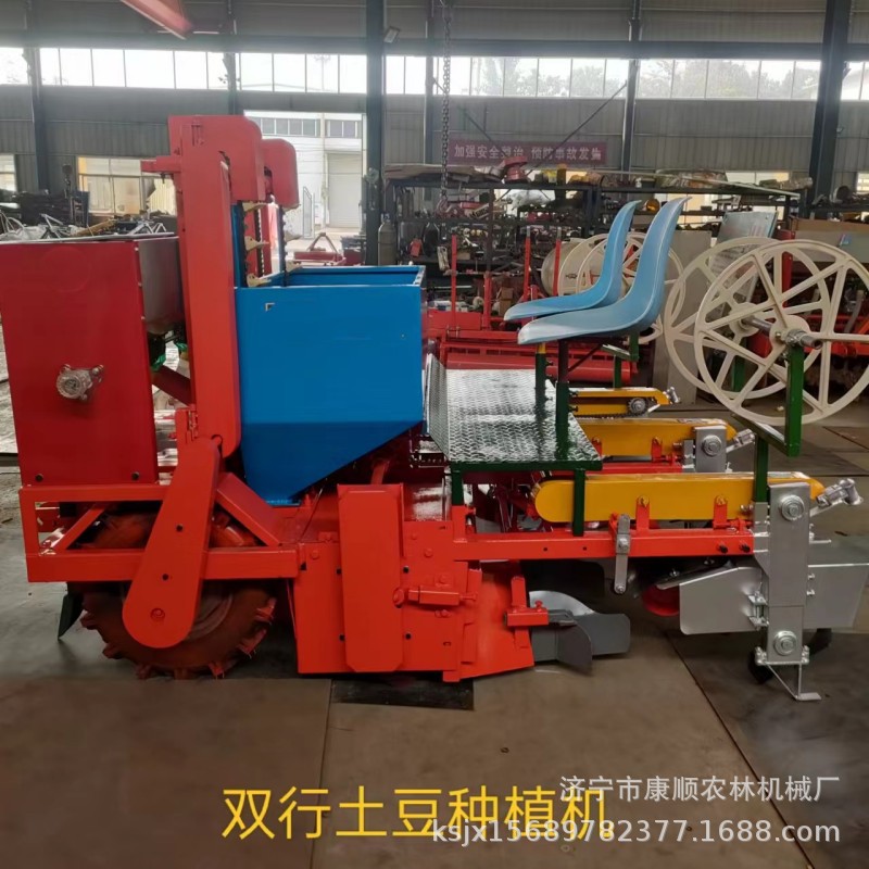 手扶打药覆膜覆膜机 四轮带1/2/3行覆膜起垄机 地瓜辣椒移栽机