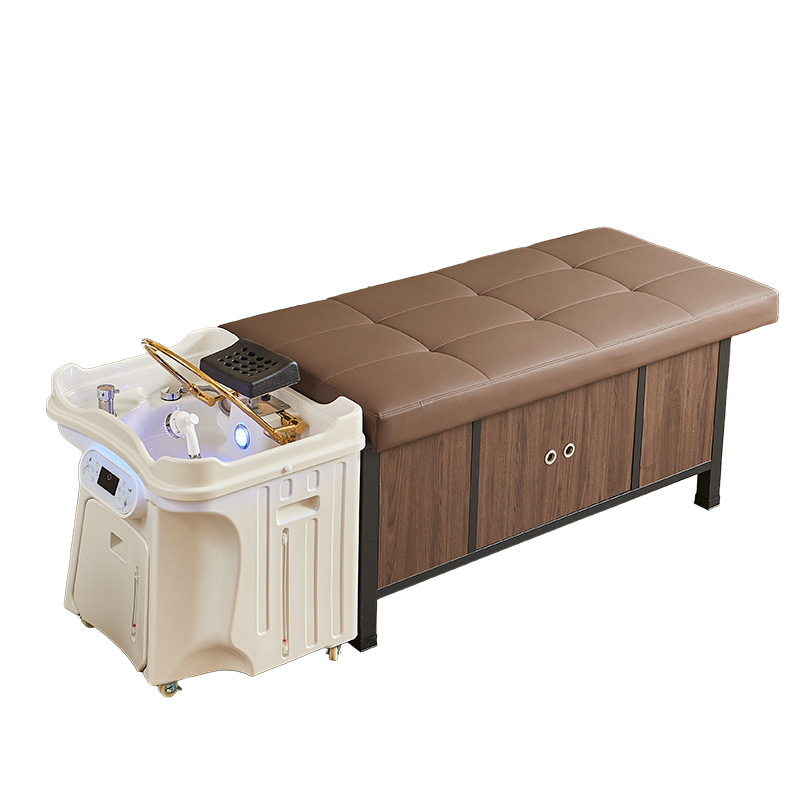 cuenca de tratamiento de cabeza móvil masaje cama de tratamiento de cabeza proyecto de injerto cuenca de lavado de agua circulante cuenca de cuidado de cabello para salón de peluquería