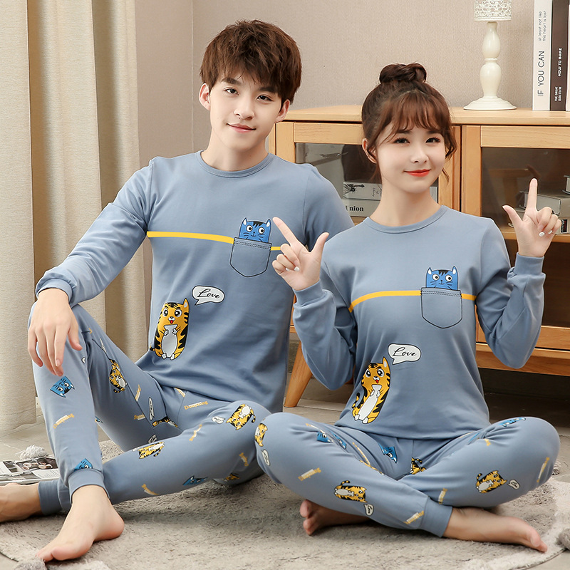 Teenagers' Autumn Clothes and Pants Large Children's Thin Pure Cotton Thermal Underwear suit Boys and Girls Students' Home Clothes Pajamas