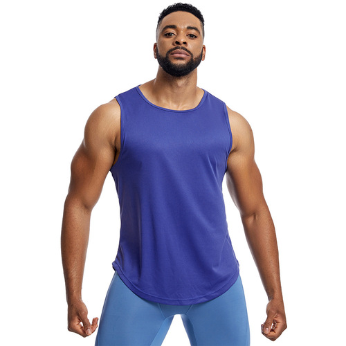 Cross-border loose large code men's quick-drying breathable sleeveless fitness top training sweat basketball vest