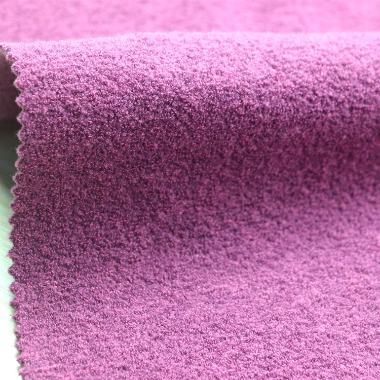 背刷毛巾布蚂蚁布针织纬编涤纶粘胶人棉单面绒TR蚂蚁绒布服装面料