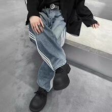 BAGGYJEANS��ʽ�ֲ߽������ţ�п㳤����Ůͬ��ƿ���ֱͲ�㳱