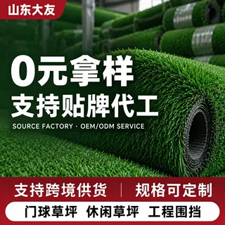 定制跨境人造草坪亚马逊爆款庭院阳台室外装饰简易铺装工程专用草