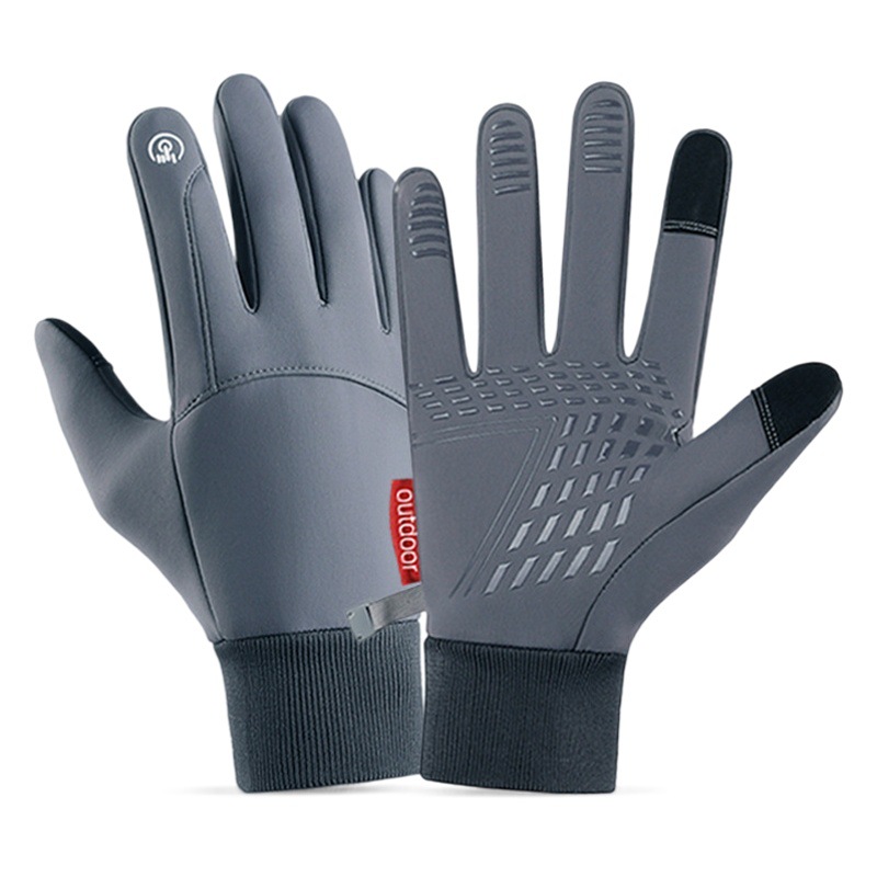 Otoño e invierno guantes térmicos al aire libre de los hombres forrados de lana a prueba de viento pantalla táctil impermeable deportes ciclismo guantes de esquí fabricante femenino