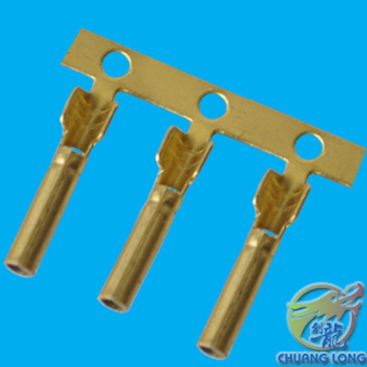 厂家批发供应1.5铜管端子1.5mm防水插端子长款短款铜管圆管母端子