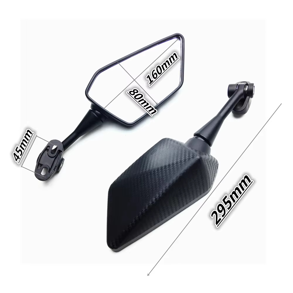 Suitable for Cbr600Rr 03-11 Cbr1000Rr 04-07 Carbon Fiber Motorcycle Rearview Mirror