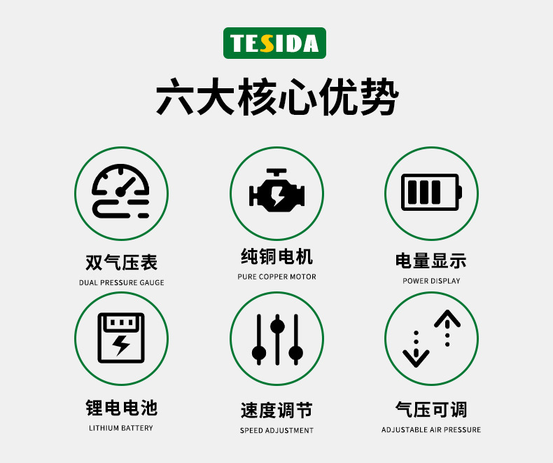 Foreign Trade Wireless Lithium Battery Portable Brushless Air Compressor Cross-Border High-Power Household Multi-Function Air Compressor