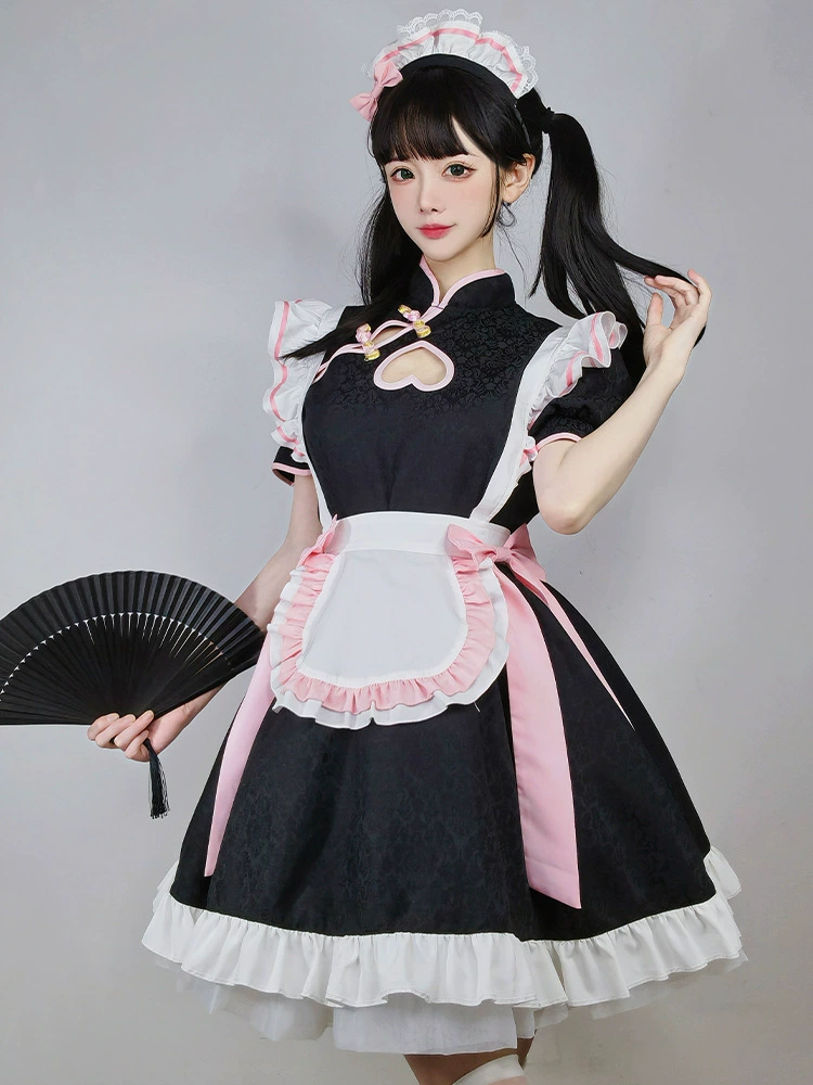 Genuine cheongsam, uniform, set, dress, Lolita style, cosplay, Chinese style