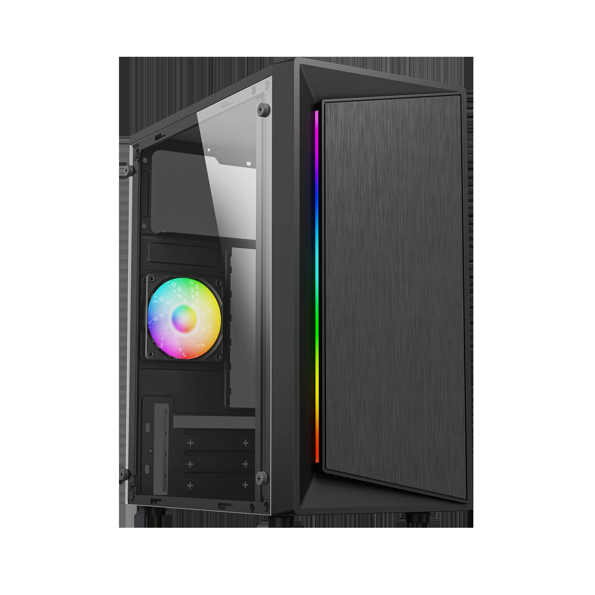 Шасси для бизнеса/офиса/дома, настольный корпус материнской платы mATX, бесшумный, прозрачная боковая панель, для сборки своими руками, корпус системного блока