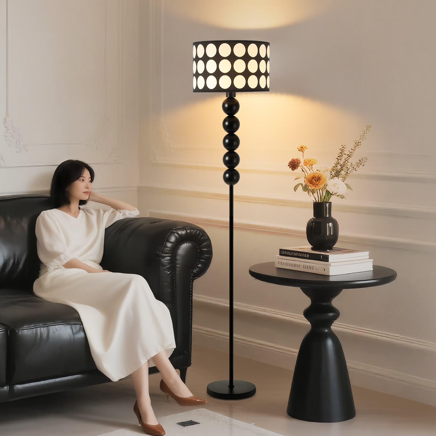 Bauhaus retro decoración lámpara de suelo sala de estar arte al lado del sofá atmósfera de alto nivel de protección de los ojos lámparas de montaña L138
