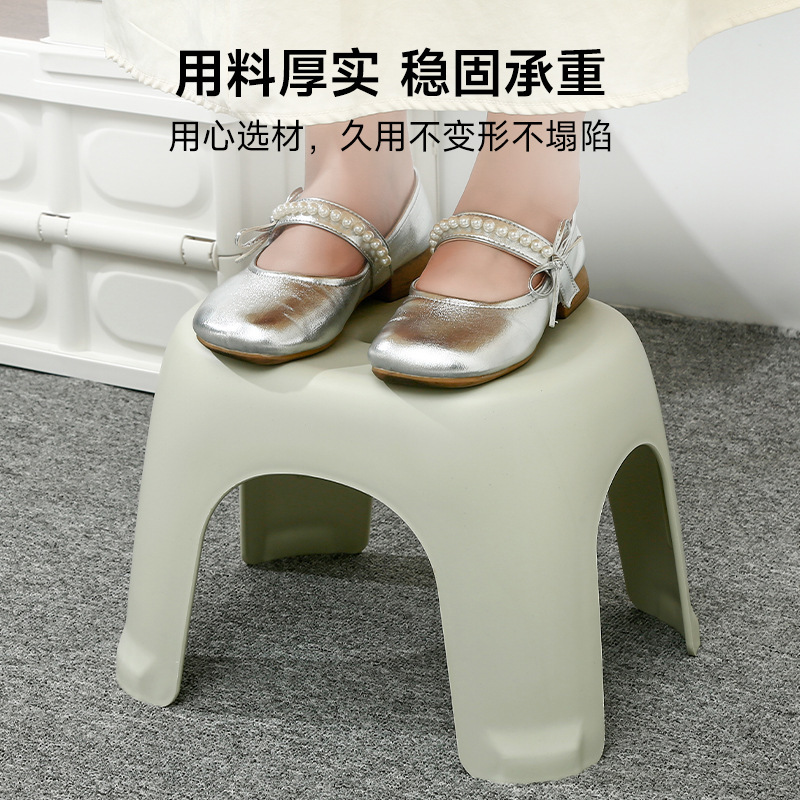 塑料小凳子家用浴室防滑凳加厚换鞋凳结实耐用茶几小板凳洗澡矮凳|undefined