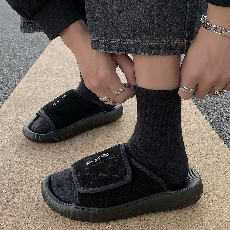 Мужская верхняя одежда, повседневные шлепанцы на мягкой подошве на липучке, пляжная обувь, лето 2025, новые повседневные спортивные сандалии