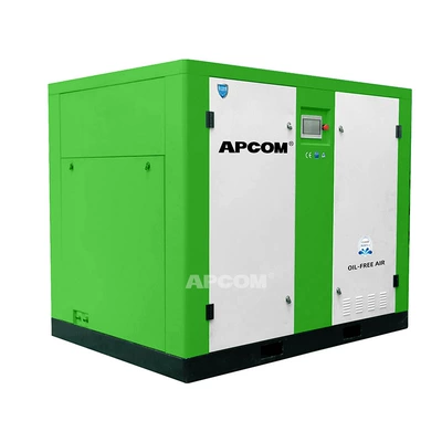Oil-free water-lubricated 11KW screw-type air compressor, small industrial-grade 15hp low-noise air pump air compressor (Hava kompressorları) - oil-free-55kw