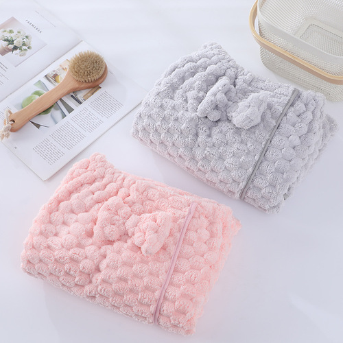 Yunduoge Coral Velvet Bath Skirt Wholesale Summer Tube Top Ladies Can Wrap In Towel Home Soft Absorbent Cute Bath Towel