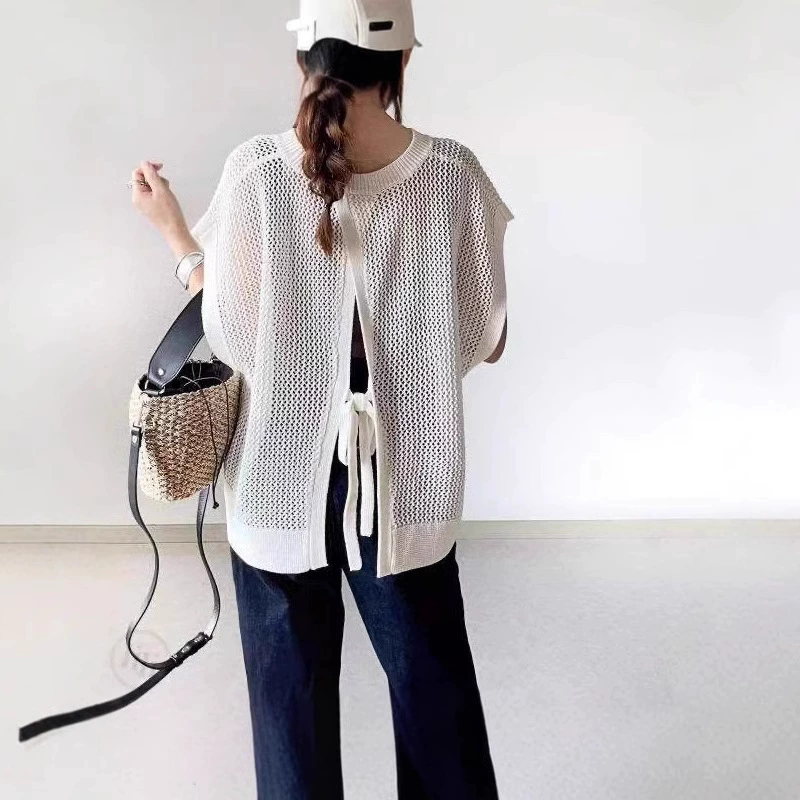 Летняя сексуальная цветная рубашка для отдыха, свободного размера, круглый воротник, с коротким рукавом.