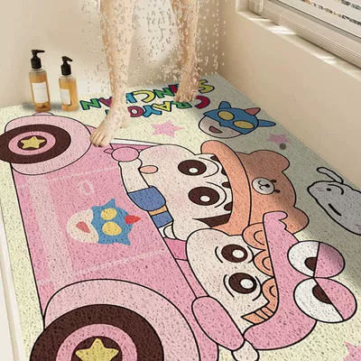 Avtomobil döşəmə paspasları Crayon Shin-Chan Bathroom Floor Mat, Silk