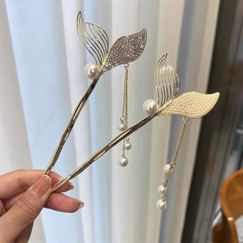 Fishtail tassel hairpin women's new hairpin antique style high-end hairpin hairpin hair accessories wholesale
