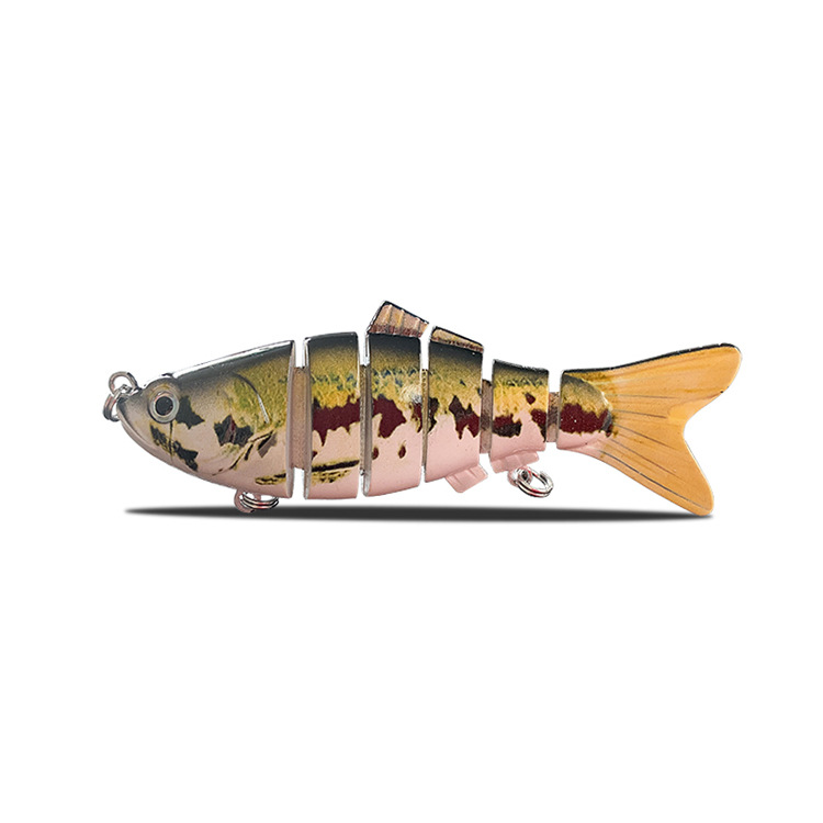 Venta caliente transfronteriza 10CM 20G estilo explosivo de varias secciones cebo sumergido simulación Luya cebo falso