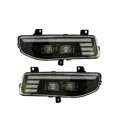 Suitable for 14 generations of Sylphy daytime running lights Qijun Jinke Qashqai Angel Eye Fog Lamp Assembly Streamer Daytime Running Light (Gündüz işıqları) - dual-light-fog-light-start-scanning-driving-white-light-steering-streamer-yellow-light-ice-blue