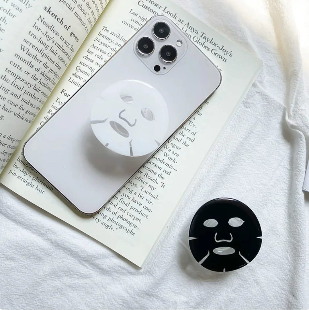 Веселая маска креативная маска для лица сотовый телефон подушка безопасности держатель Korea ins переносная портативная опора выдвижная