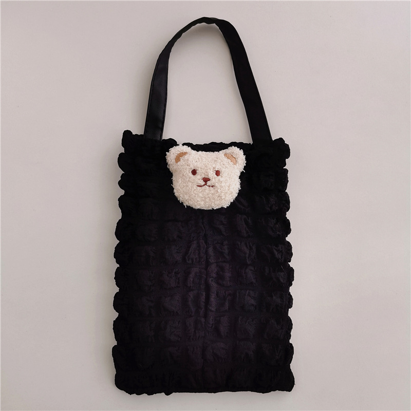 Korean-style cute bear tissue box cover for car seat backs, suitable for babies and children