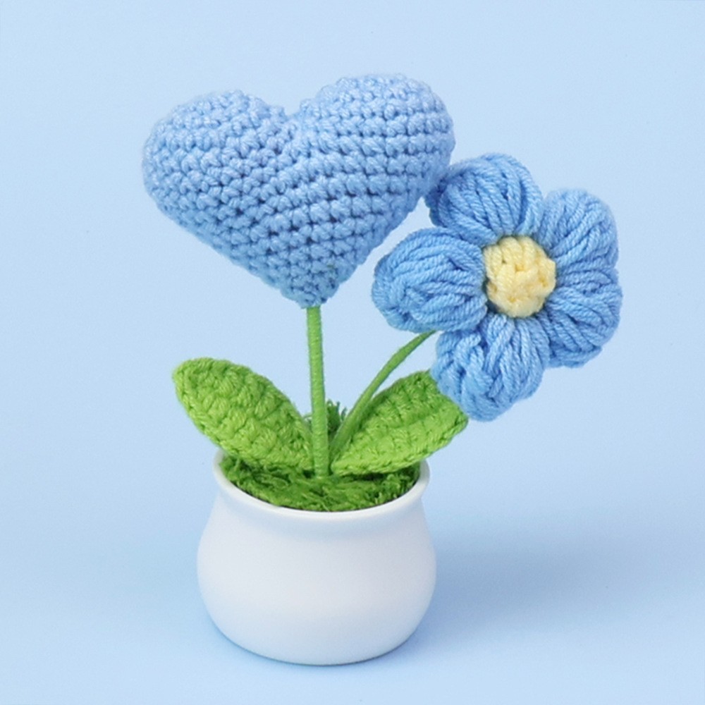 Azul - maceta de flores de amor