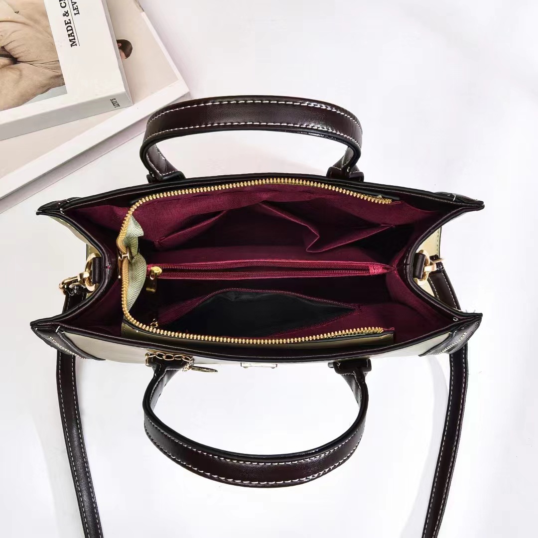 517g Weight Zipper Closure Type Top Handle Strap Type Handbag Bags Type Casual, Daily Occasion Women's Pu Leather Solid Color Vintage Style Square Zipper Handbag