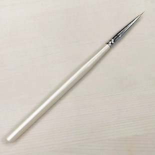 Factory Direct Sales Nail Art Drawing Pen Pearlescent White Wood Pole Thin Drawing Hook Line Pen Color Painting Flower Pen Bjd Facial Pen
