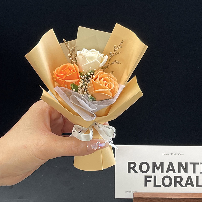 ローズミニポケットブーケバレンタインデー中国のバレンタインデー母の日造花ギフトボックス装飾ギフト|undefined
