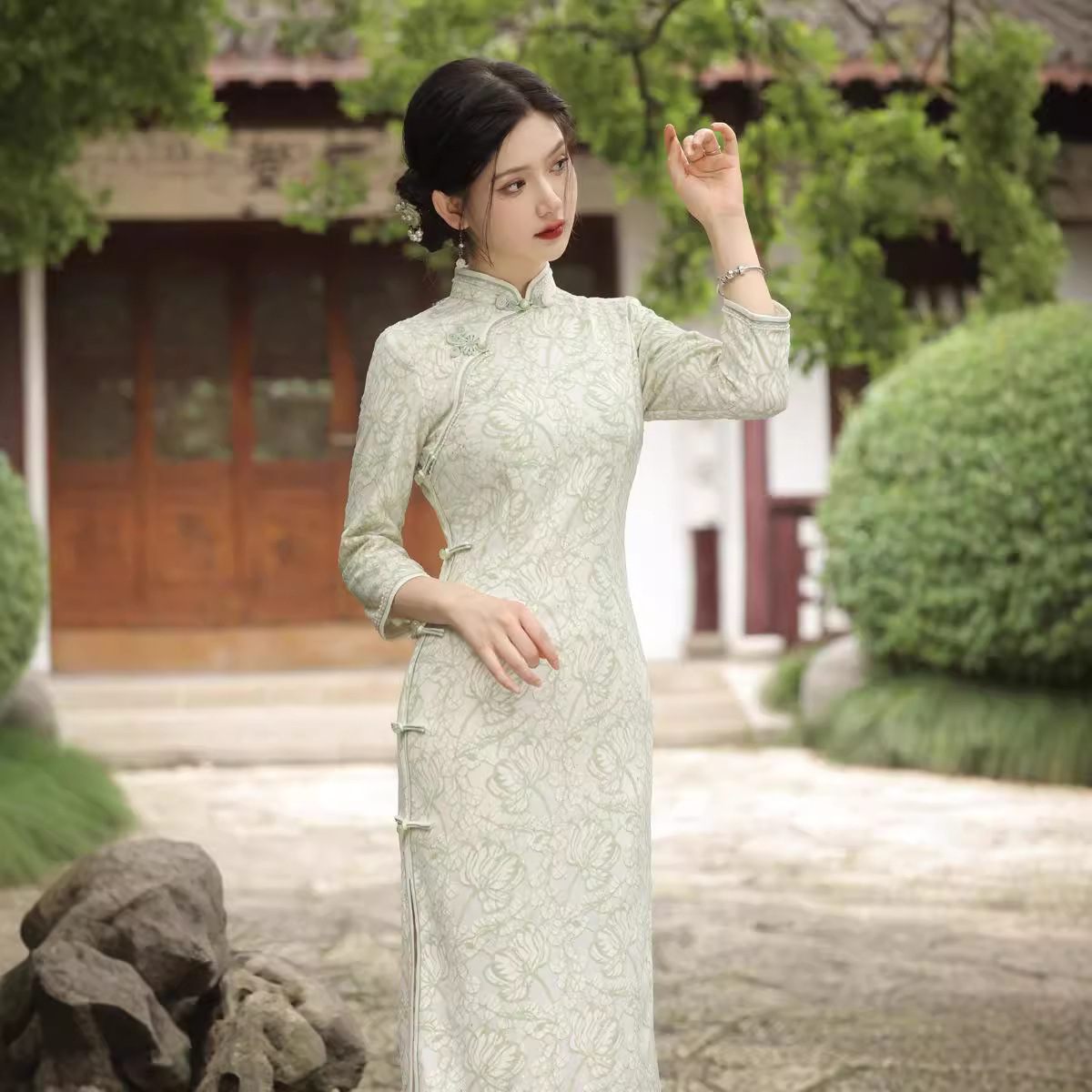 New Chinese -style early autumn new product retro slim girl among…