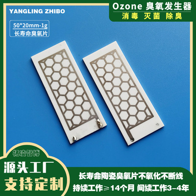L5020双面放电1g臭氧陶瓷片 空气消毒灭菌除甲醛长寿命陶瓷臭氧片|ms