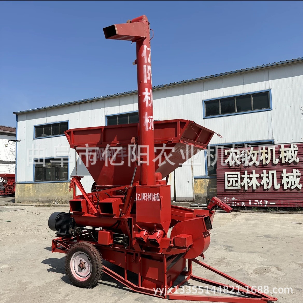 河南双筒铲车脱粒机  电机款铲车脱粒机报价