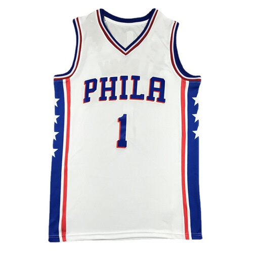 Summer cross-border jersey 76ers 1 Harden 21 Embiid 0 Maxi embroidered training jersey sports basketball uniform