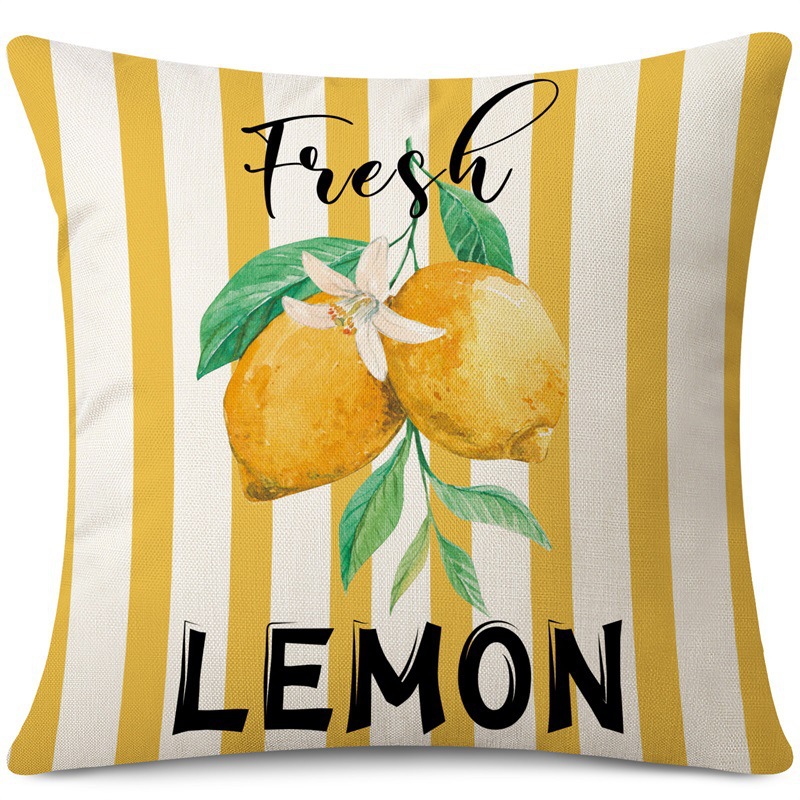 Amazon limón fresco serie de frutas almohada de oficina siesta almohada almohada de casa almohada de cubierta