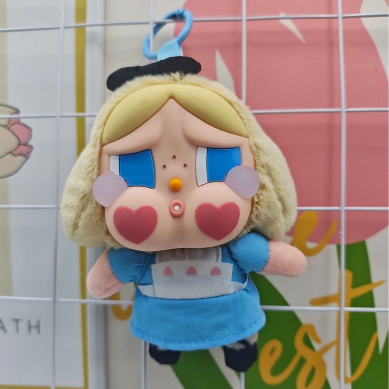 CRYBABY眼泪工厂哭娃搪胶毛绒钥匙扣挂件公仔手办潮玩盲盒摆件挂|undefined