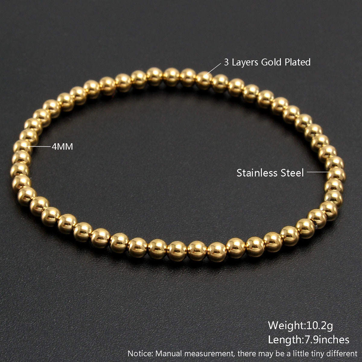 Geometric Pattern Simple Style Geometric 304 Stainless Steel Bracelets In Bulk