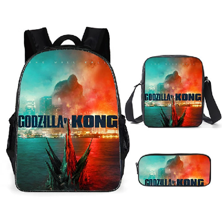 (Cross-border trading), backpack, school bag, cartoon set, 3 piece set