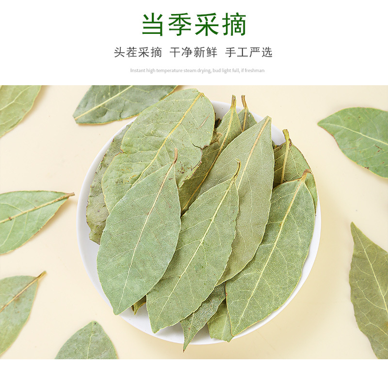 Xiang Ye (Laurus nobilis) — Dried Bay Laurel Leaves, First-Harvest Guangxi Culinary Herb, 500g specifications